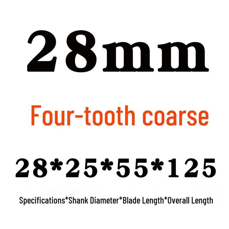 Yihai White Steel 4-Flute Wave-Tooth End Mill, 10mm, for Aluminum, Super Hard, Fine and Coarse Teeth, 11 Corrugations.