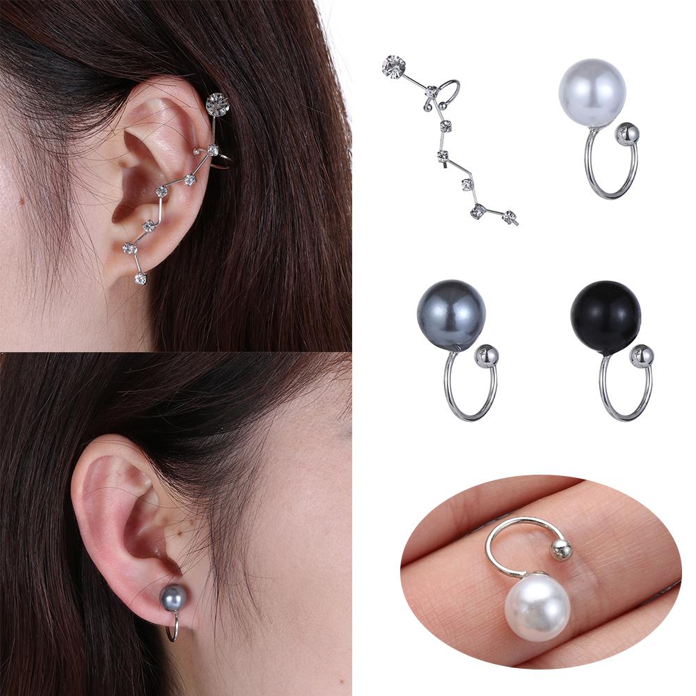 6mm 4mm Schmuck Damen Herren Tragus Ohrringe Nicht Piercing Ohrringe Zirkon Ohrklemme Nicht Gepierct