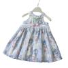 Summer Floral Girls' Sleeveless Dress - Stylish Little Girl's Dress AXB707