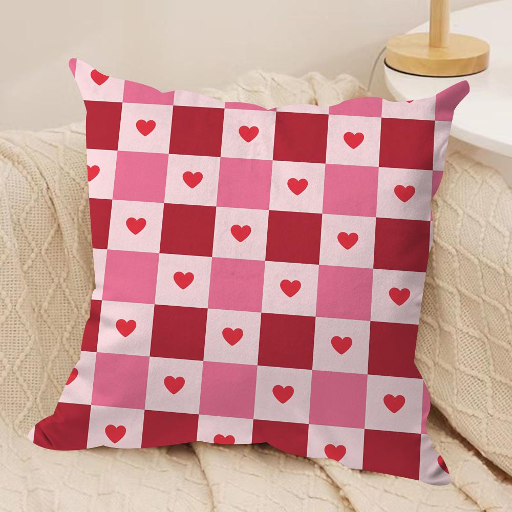 

Valentines Day Cushion Cover Pillowcase Ultra Soft Skin Friendly Fabric Cloud Like Comfort Concealed Zipper 30x30cm