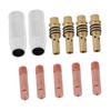 11pcs Nozzles Contact Tips Holders MIG Welder Consumable Accessory Fit for 15AK Torch Gun
