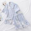 Sommer Neue Damen Pyjama Anzug Viskose Schnalle Bequeme Künstliche Baumwolle Kurzarm Shorts Zwei-stück Home Service Set frauen
