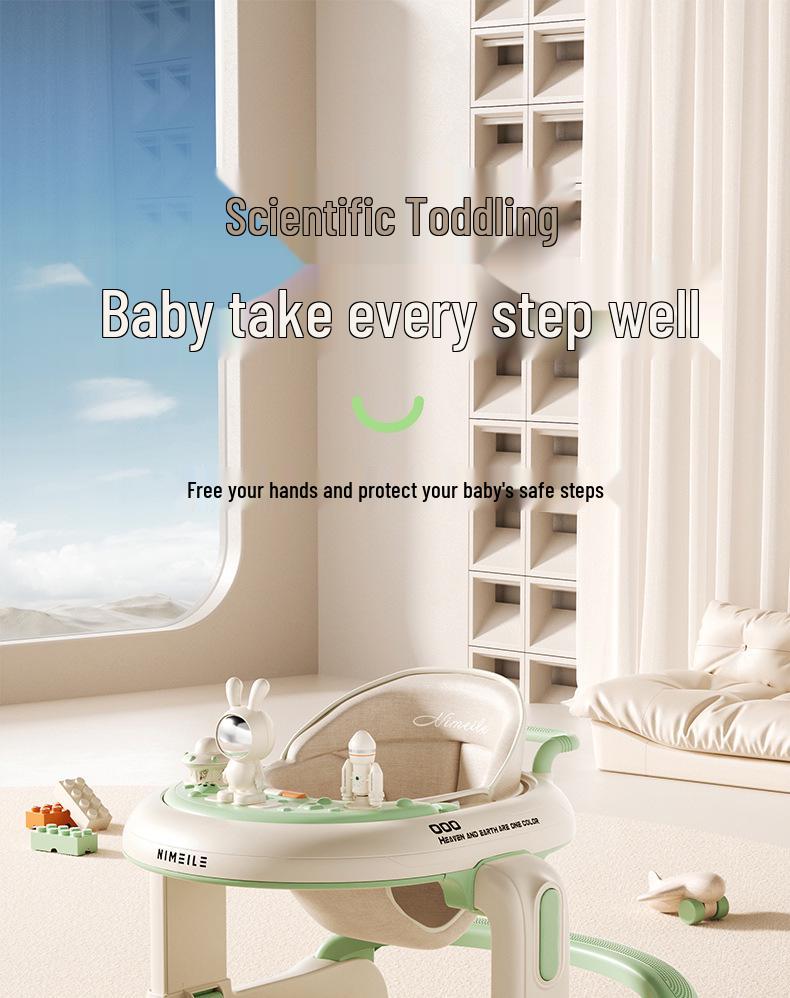 Musical Baby Walker with Sit-and-Push Assist for 6-18 Months