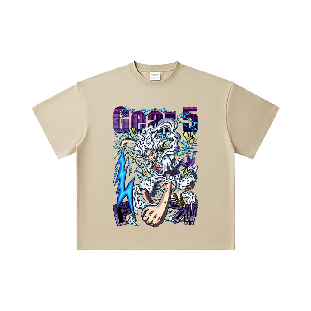 260 GSM Double Yarn 32 Count 100% Cotton One Piece V31 Nika Gear Print Unisex Heavy Cotton T Shirt