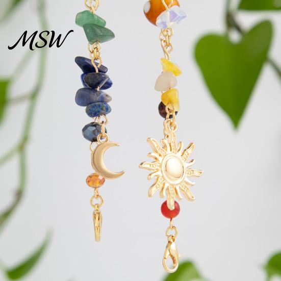 Decorazione Capelli da Spiaggia Bohemien 2 Pezzi Catena Intrecciata Lunga con Frange e Clip, Clip Colorate Stile Boho con Ciondolo Sole Luna, Accessori Gioiello per Festa