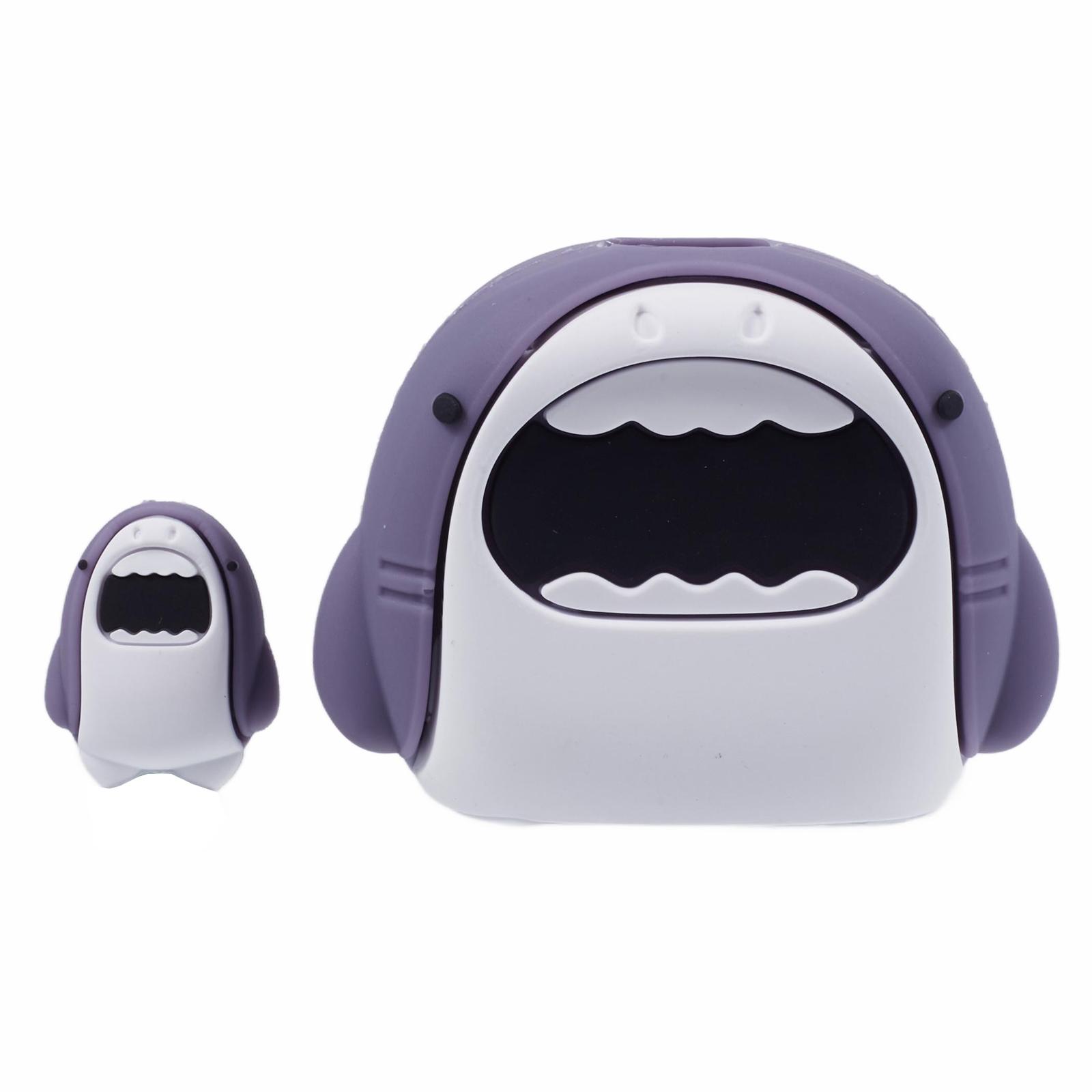 

2Pcs/Set Cartoon Shark Protective Sleeve for Apple iPhone 18/20W Charger Cover + Data Cable Saver Silicone Case A