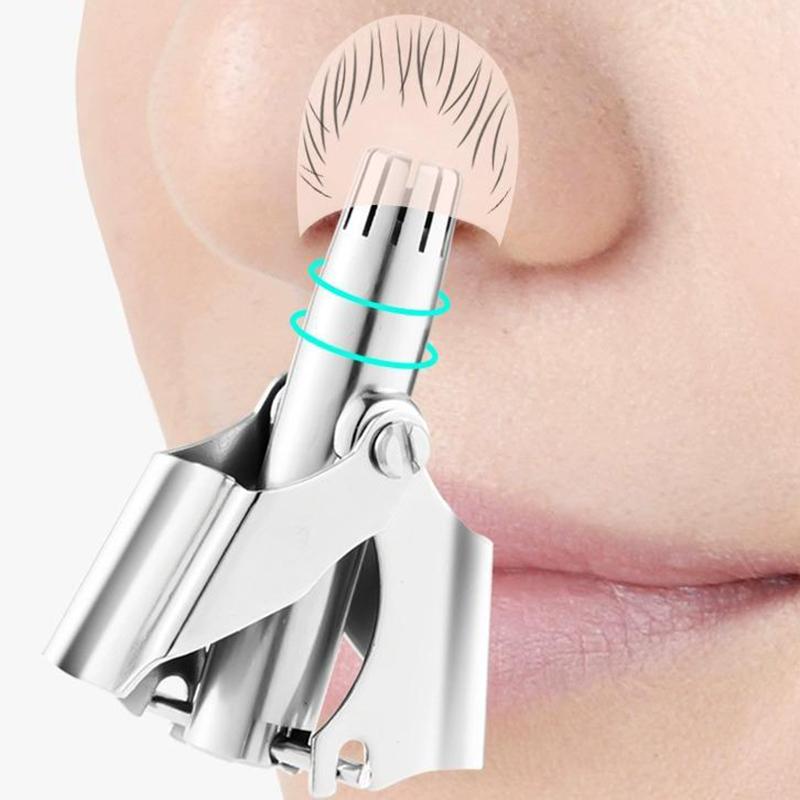 Жууға болатын портативті құлақ шаш триммері Тот баспай Тазалау Ауырсынбайтын мұрынды шашты кетіру Ерлерге арналған портативті ұстара төмен шу.