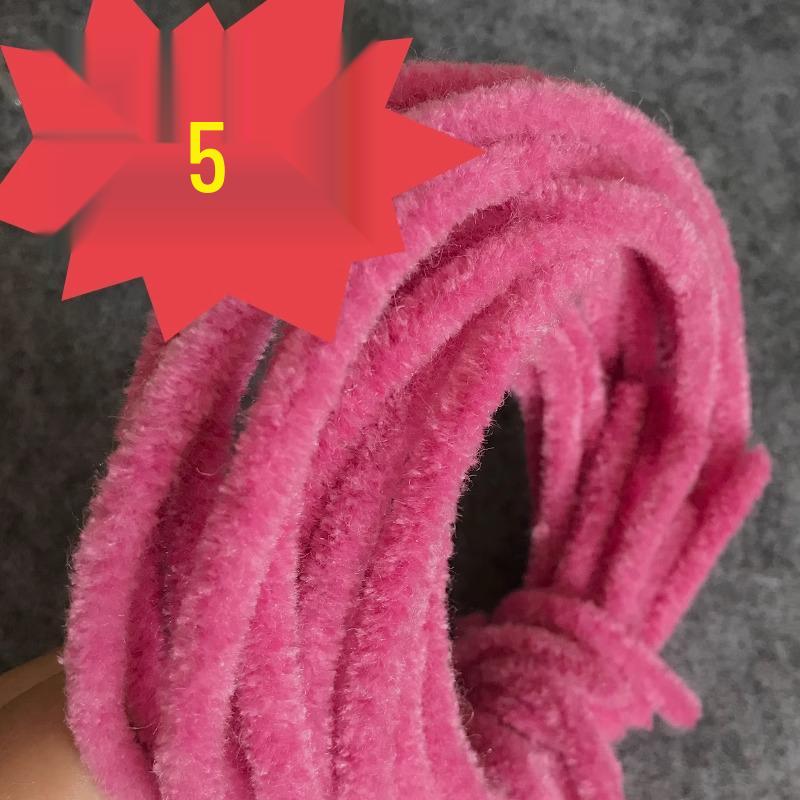 Chibi Maruko-chan Colorful 6mm Wool Chenille Stems for DIY Dragon Doll & Bouquet Crafting
