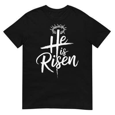 He Is Risen Jesus Cross For Religious Christian Easter Tshirt