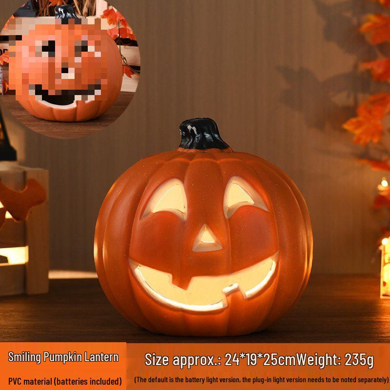 Halloween Light-Up Hollow Pumpkin Lantern for Outdoor Decor