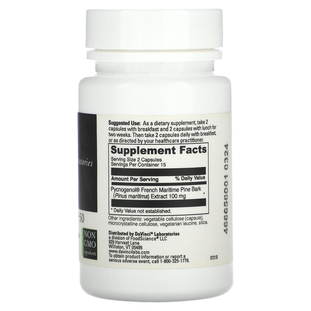 Pycnogenol-50, 50Mg, 30 Capsules