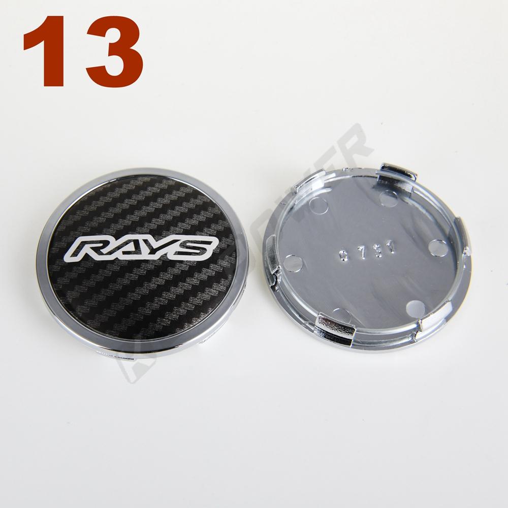4 PIÈCES Cache-moyeu de roue OD 65 MM / ID 60 MM Logo RAYS VOLK Cache-moyeu de jante Sport Cache-moyeu central de roue