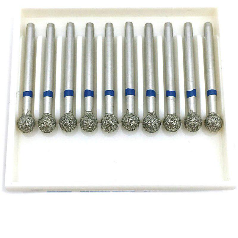 10pcs/set Dental Diamond Burs Drill Dental Burs Dia-burs Medium FG 1.6M for High Speed Handpiece BR-23