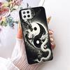 For Samsung Galaxy A22 A22s A12 F12 M12 F42 Phone Case Chinese Dragon Cute Cat Cartoon Pattern Casing Soft Clear Silicone Cover