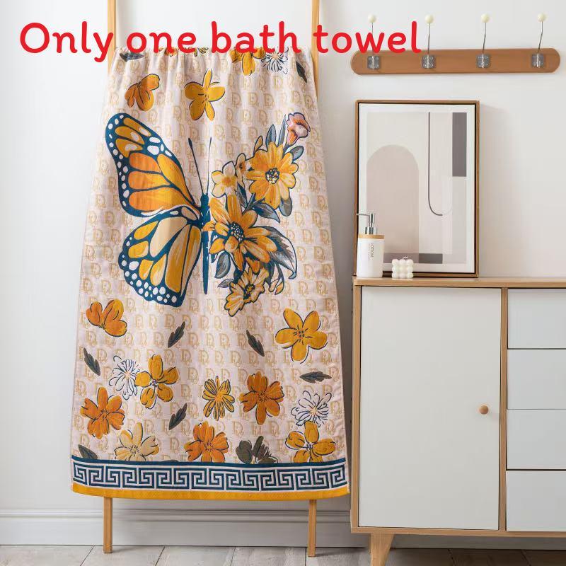 Cotton Bath Towel With Absorbent Quick Dry Fabric For Couples Home Use
