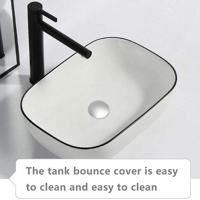 1 Pieza Tapón de Desagüe para Lavabo, Cromado Plateado, Tapa de Cierre Automático, Botón Pulsador Click Clack, Pieza de Repuesto para Tapón de Desagüe de Lavabo de Baño