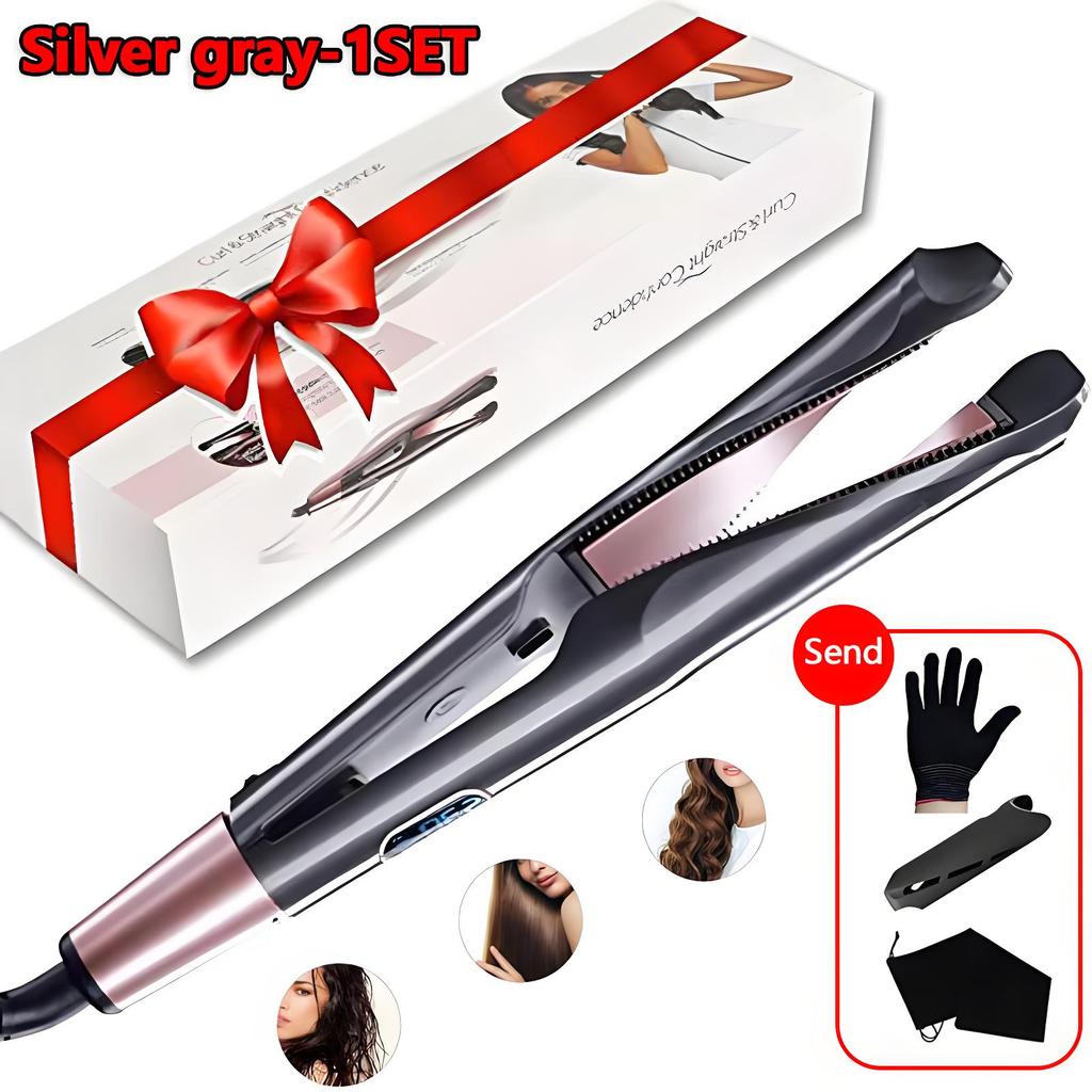 2026 Neuer Haarglätter Lockenstab 2 in 1 Negativionen Schnelle Heizung Styling-Eisen Professionelles Glätteisen Lockenwerkzeug für Zuhause und Reisen