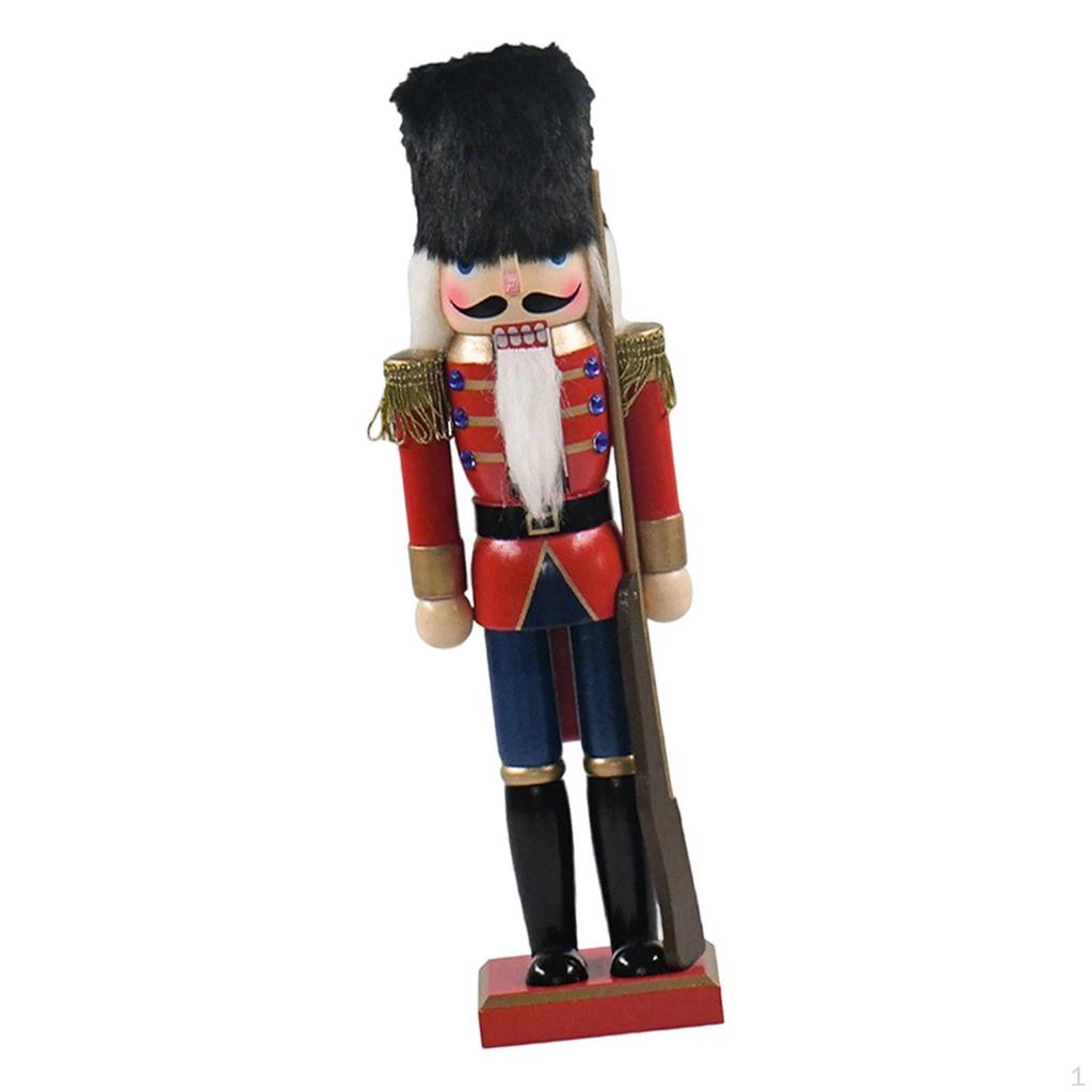 Wood Nutcracker Figurine Ornament Height 15 inch Christmas Decoration for