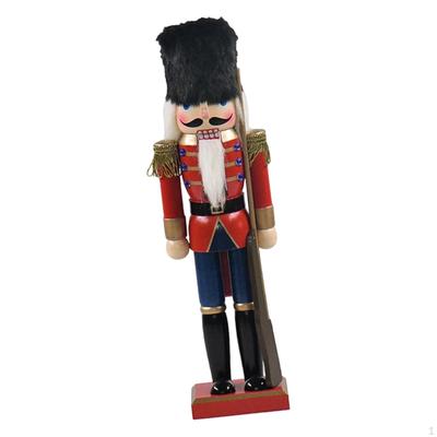 Figurine Casse-Noisette en Bois Ornement Hauteur 15 pouces Décoration de Noël pour