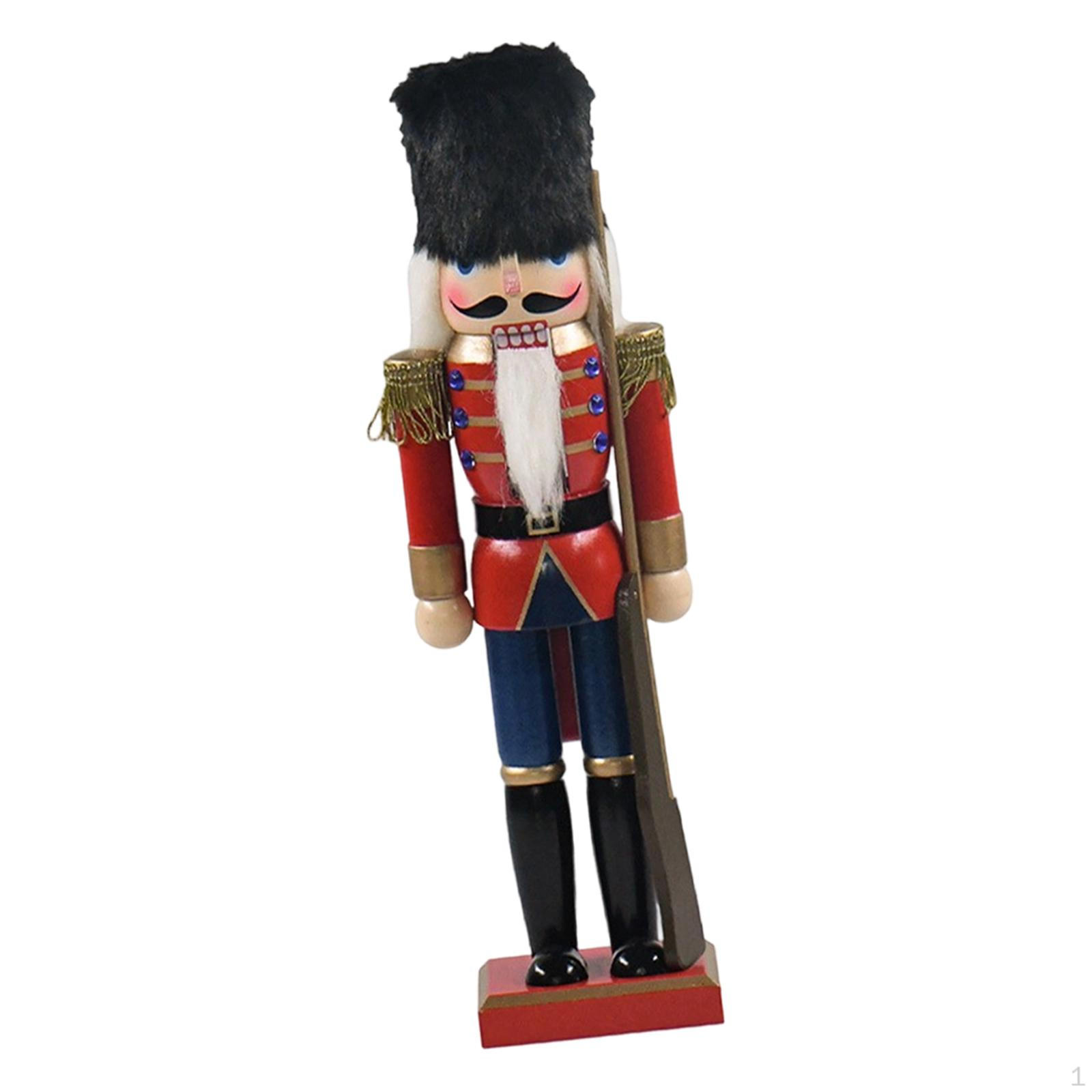 

Wood Nutcracker Figurine Ornament Height 15 inch Christmas Decoration for