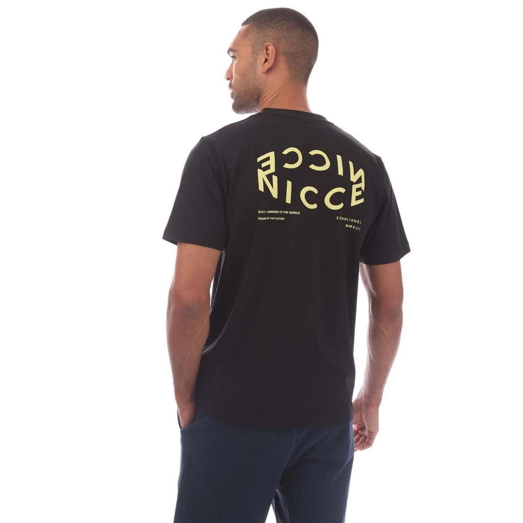 Nicce Mens Tanetta Cotton Regular T-Shirt