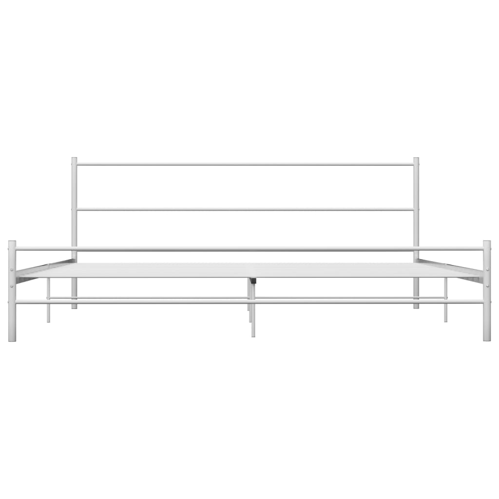 White Metal Bed Frame 160*200 cm