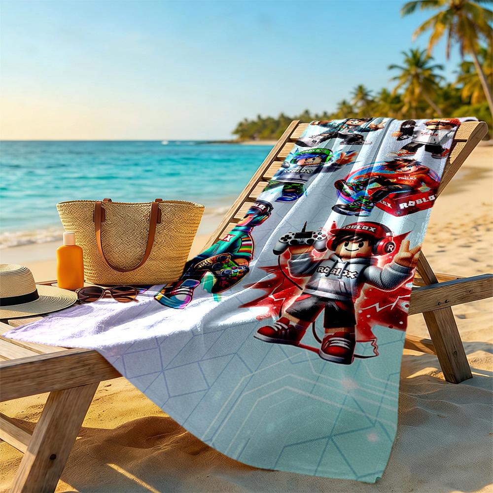 Roblox Beach Towel Super Soft & Absorbent Comfortable Lightweight