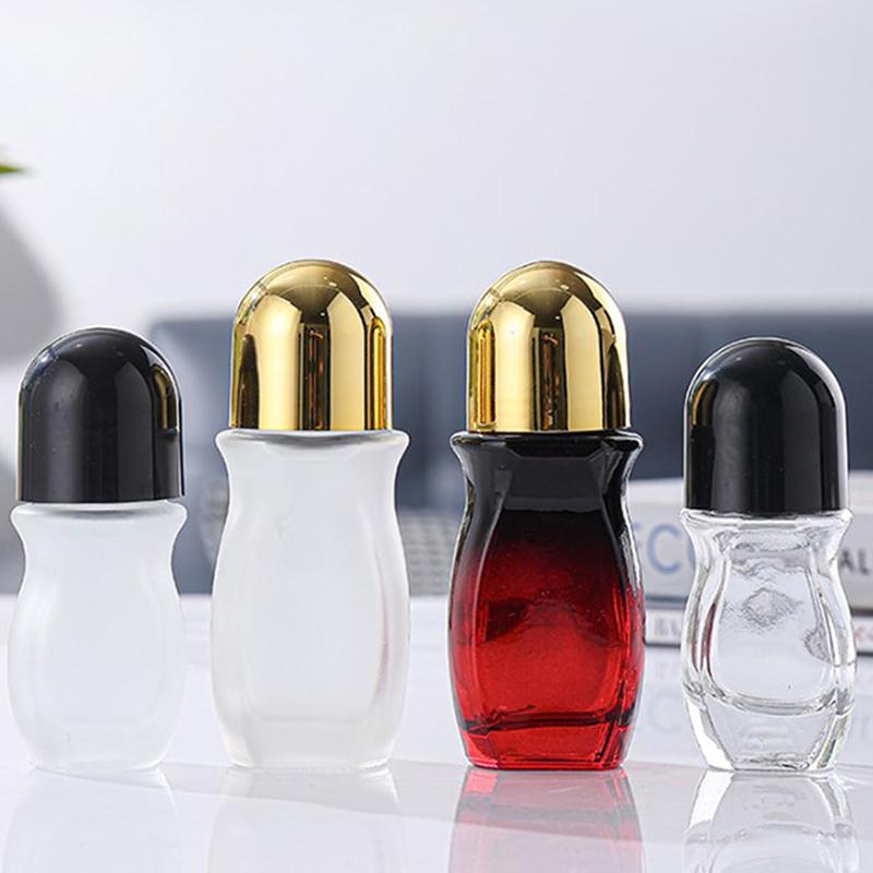 Essential Oil Roller Bottle Empty Refillable Clear Glass Roller Bottle Perfume With Roller Travel Cosmetic Container Cosmetic