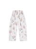 YB Spring 2026 Floral Pleated Loose Casual Versatile Women's Long Pants