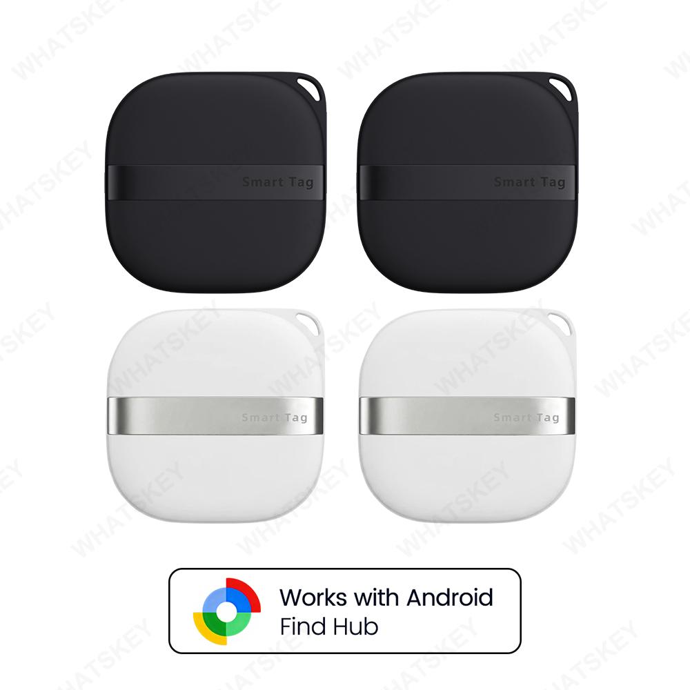 1-4Pack Android Smart Location Tag Tracker Key Finder Wallet Pet Truck Bluetooth Locator Works With Google Find Hub Car GPS Trac