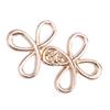Adjustable Four-Leaf Clover Waist Cincher Button: Detachable Metal Buckle for No-Sew Jeans Fit Adjustment