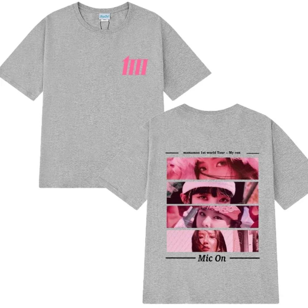 Hot Sale Mamamoo Tour My Con 2025 Double Sided Print TShirt Men Women Fashion Y2k Short Sleeve T Shirt Vintage Clothes S