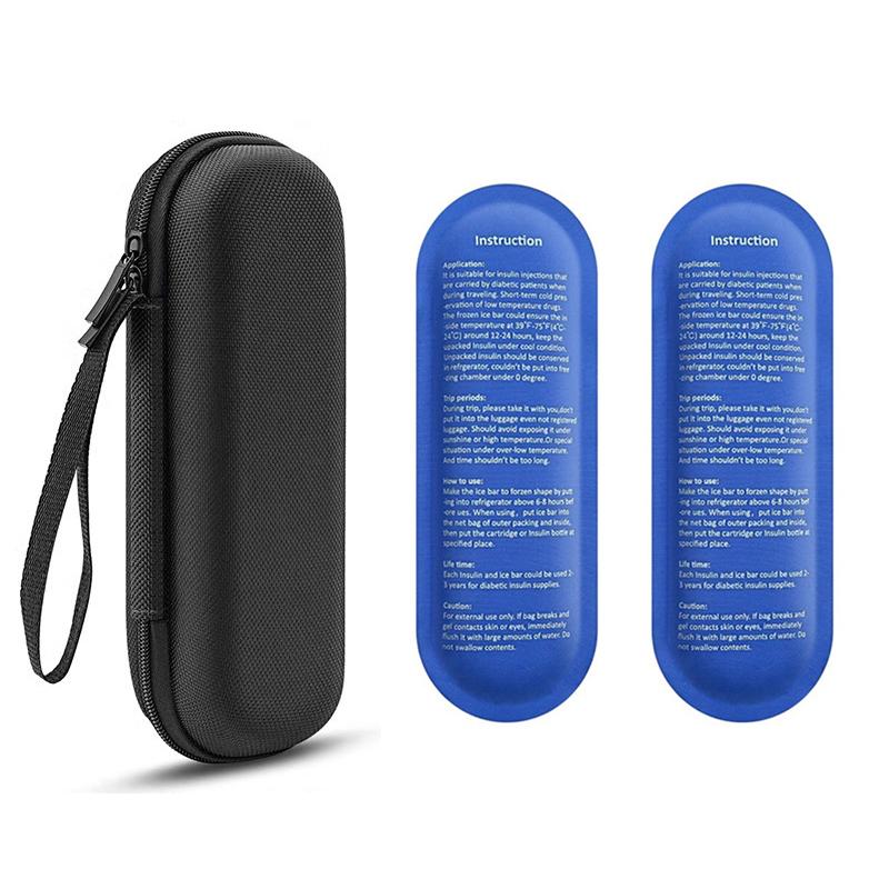 Portable Insulin Cooling Bag Carry-on Protector Waterproof Diabetic Medication Storage Bag for Insulin Pen Daily Life and Trips
