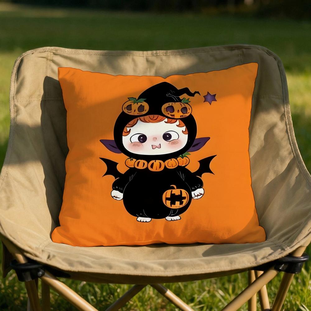 

Cute Q Halloween Ouniu Cushion Cover Soft Reversible Durable Pillow Cover MultiScene Use for Home Car Daily Comfort 30x30cm