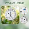 Barometer Portable Weather Instrument Wall Decor, Accurate ,All Season for Home Indoor Outdoor Weather Station Dial Thermometer