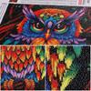 5D DIY Pintura Diamante 30x40cm Animal Ponto Cruz Rodada Completa Broca Coruja Bonita Bordado