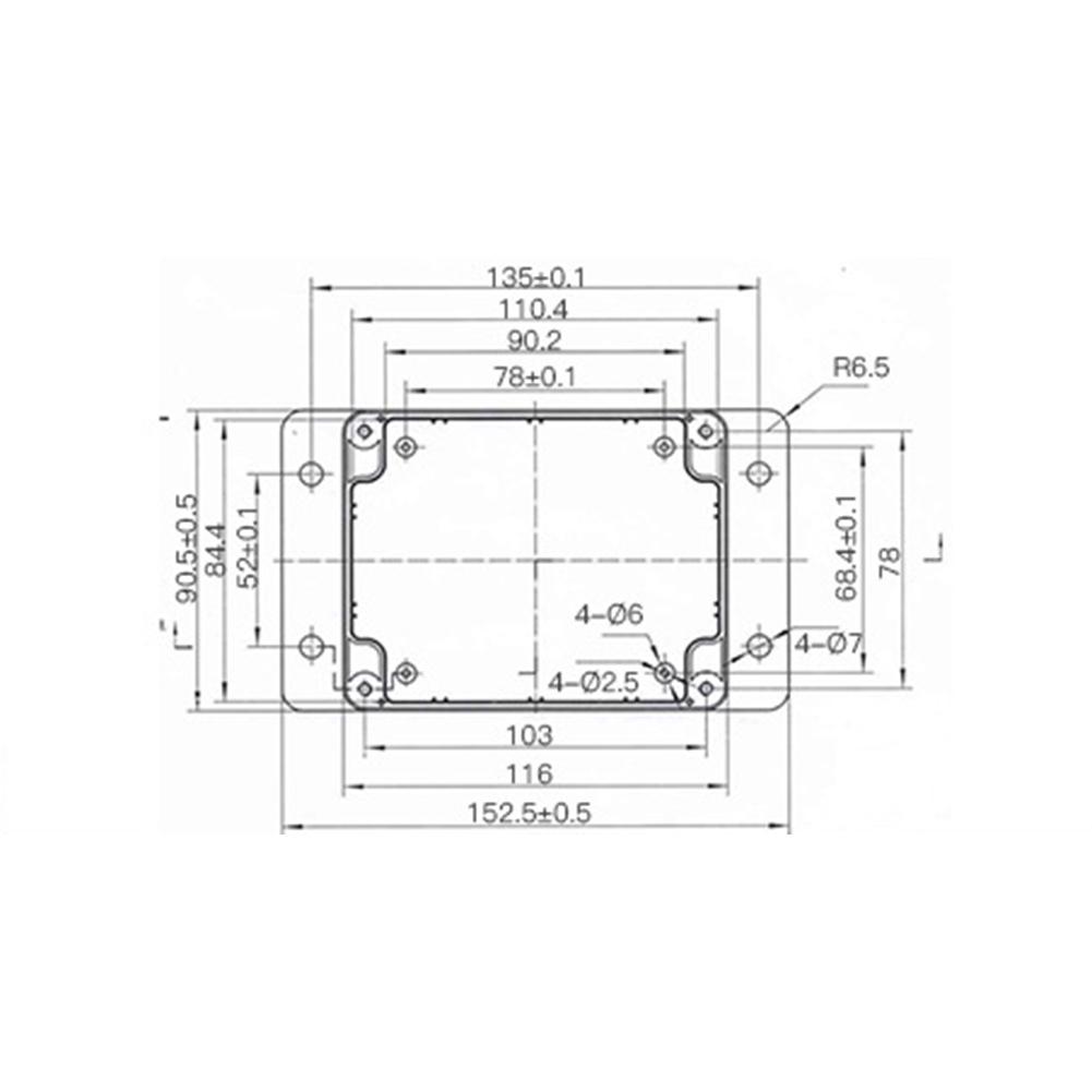 Reliable Junction Boxed UV-resistant 115*90*55mm ABS