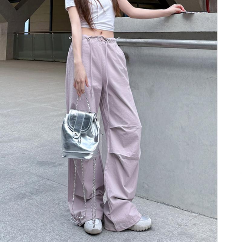 Work Pants for Women In Summer Thin High Waist Loose Parachute Casual Wide-leg Outdoor Spring and Autumn Sports Pants