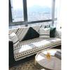 Simple Black and White Lines, Cotton Sofa Cushions, Fabric Non-slip, Four-season Universal Sofa Set