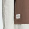 Adidas FW24 Top Small Logo Long Sleeve Series Fake Two-Piece Sports Casual Long Sleeve T-Shirt Men Tops Brown JM3408