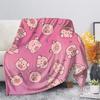 Cute Pig Pink Fleece Blanket Soft Warm Bedroom Throw Blanket On Bed Sofa Bedding Travel Sherpa Blankets for Adult Kids Quilt