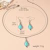 Meier Ethnic style earrings european and american turquoise retro chinese style earrings necklace suit jewelry