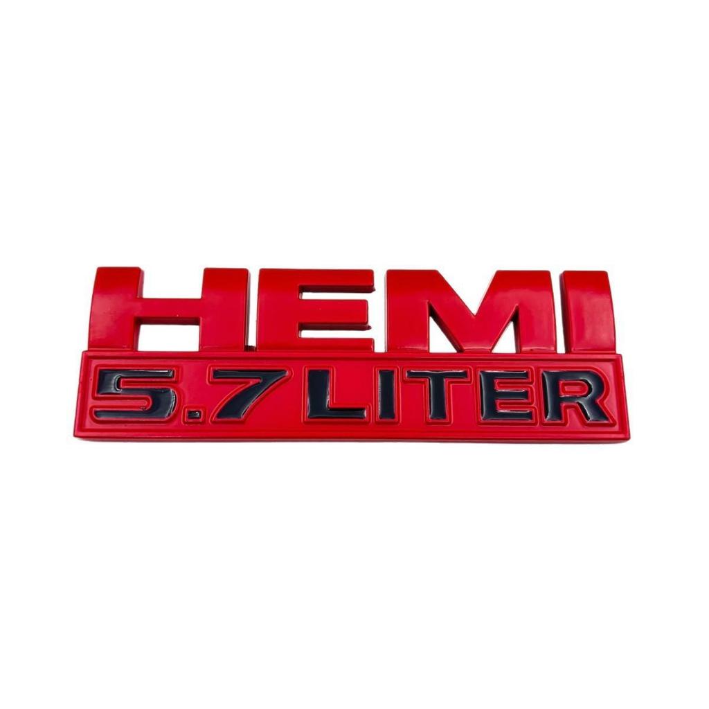 Hemi 5.7L Metal Decal for Dodge RAM 1500/2500