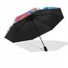 1pc Mega Man Automatic Opening Folding Outdoor Umbrella - 8 Bone Iron Frame, Suitable for Fans, Travel, Daily Use, Gift for Mega Man Enthusiasts.