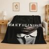 Classic P-Peaky Blinders Tommy Shelby Soft Flannel Throw Blanket,Cozy Blanket for Bed,Couch,Sofa,Bedroom,Living Room,Picnic kid