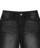 EXCONTAINER Washed Wide Balloon Fit Denim Pants (Washed Black)