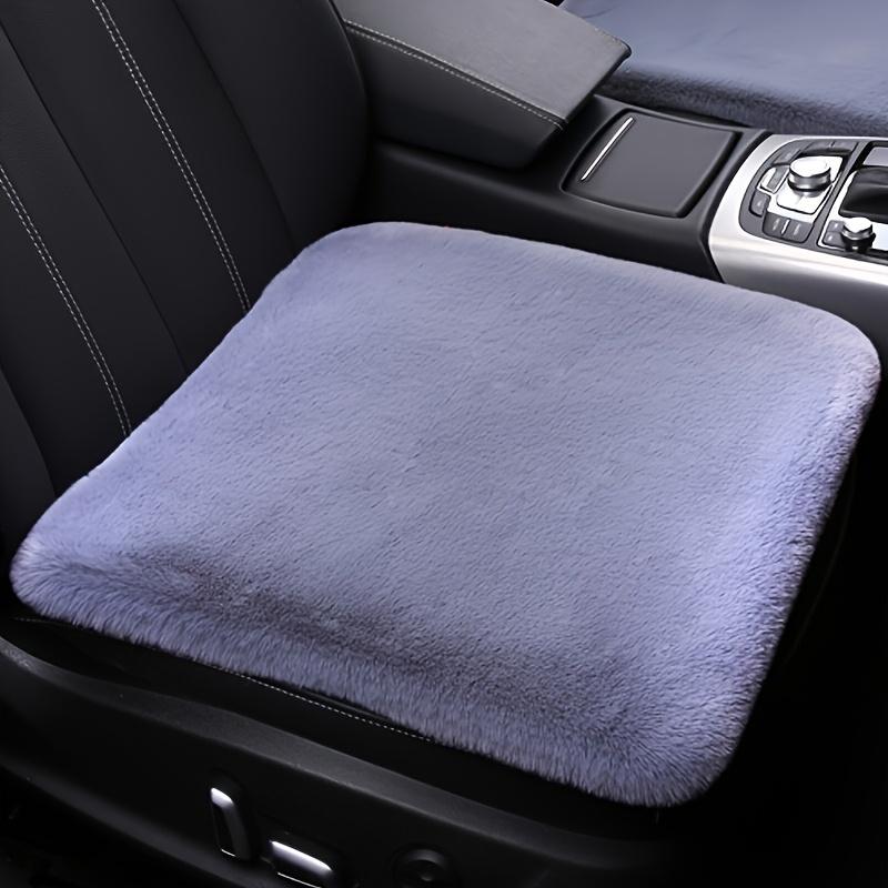 1pc Car Plush Seat Cover - Washable & Removable All-Season Comfort Cushion for Office Chairs & Cars, Car Seat Cushion, Vehicle Interior Accessory
