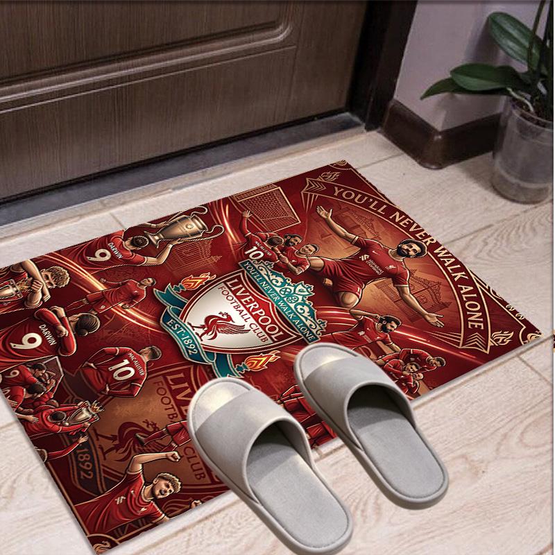 Liverpool Football Club Pattern Rug, Indoor/Outdoor Mat, for Picnic, Gameroom, Bedroom, Office, Living Room, Home Decor Carpet, Birthday Gift