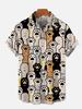 Men'S Cute Cat Printed Casual Shirt Daily Wear 3D Printing Classic Short Sleeve Shirt Fashion Hawaiian Shirts For Women Hrajuku