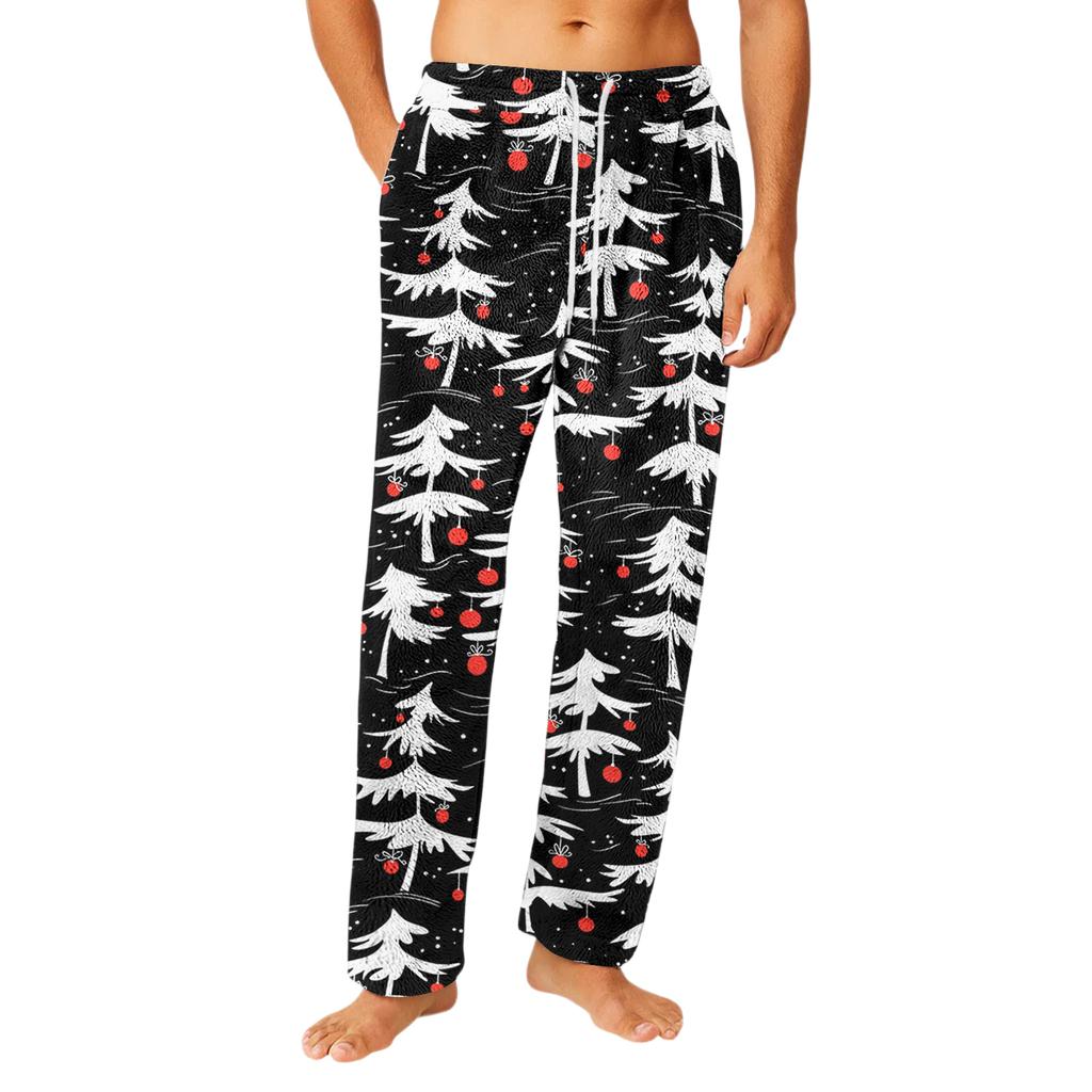 Erkek Büzgü Cepli Flanel Pantolon Ev Giyimi Pijama Pantolonu
